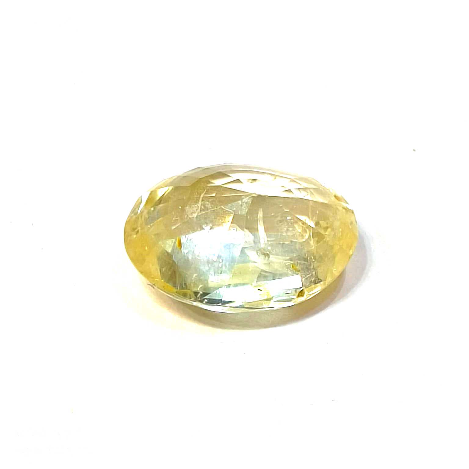 Yellow natural sapphire