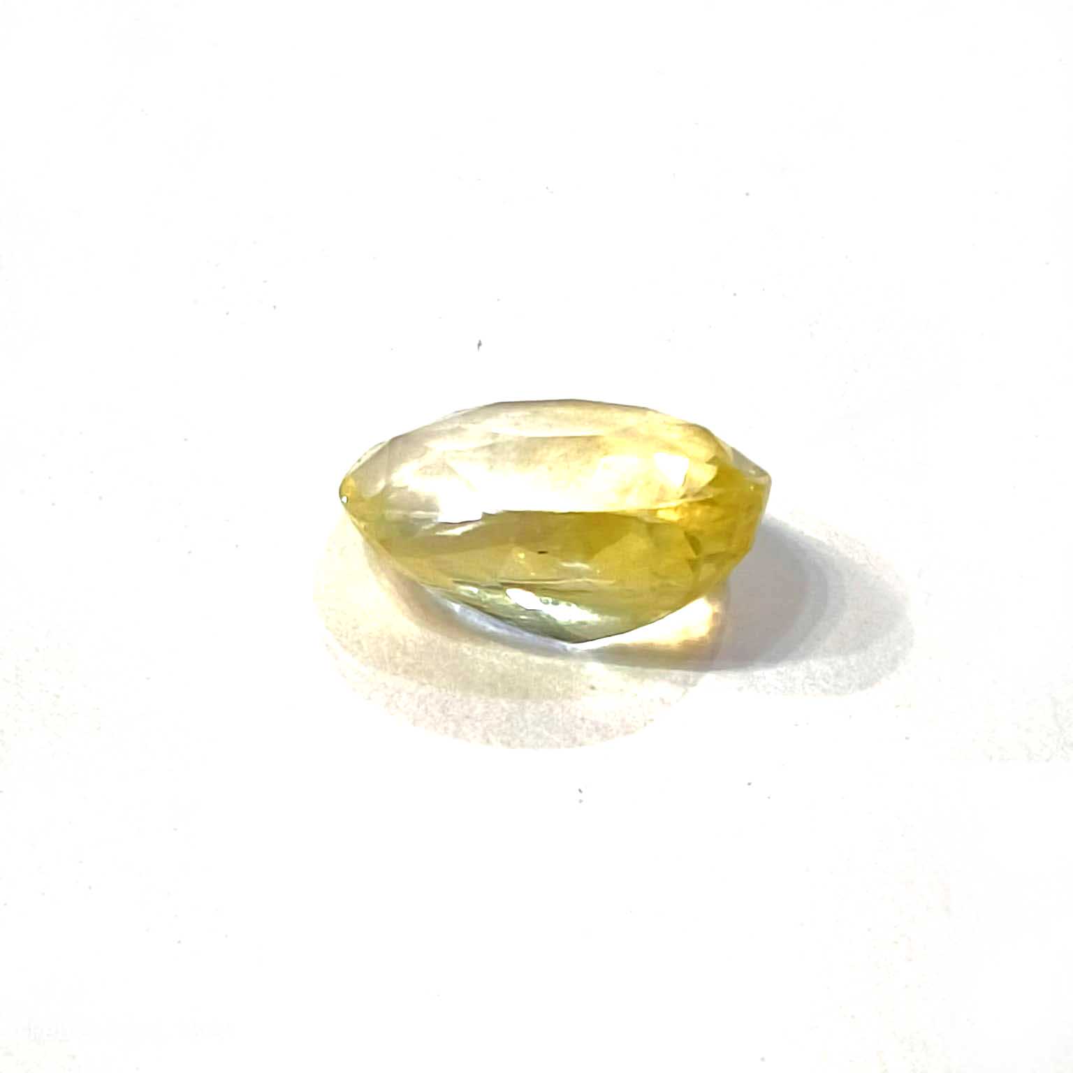 Yellow natural sapphire