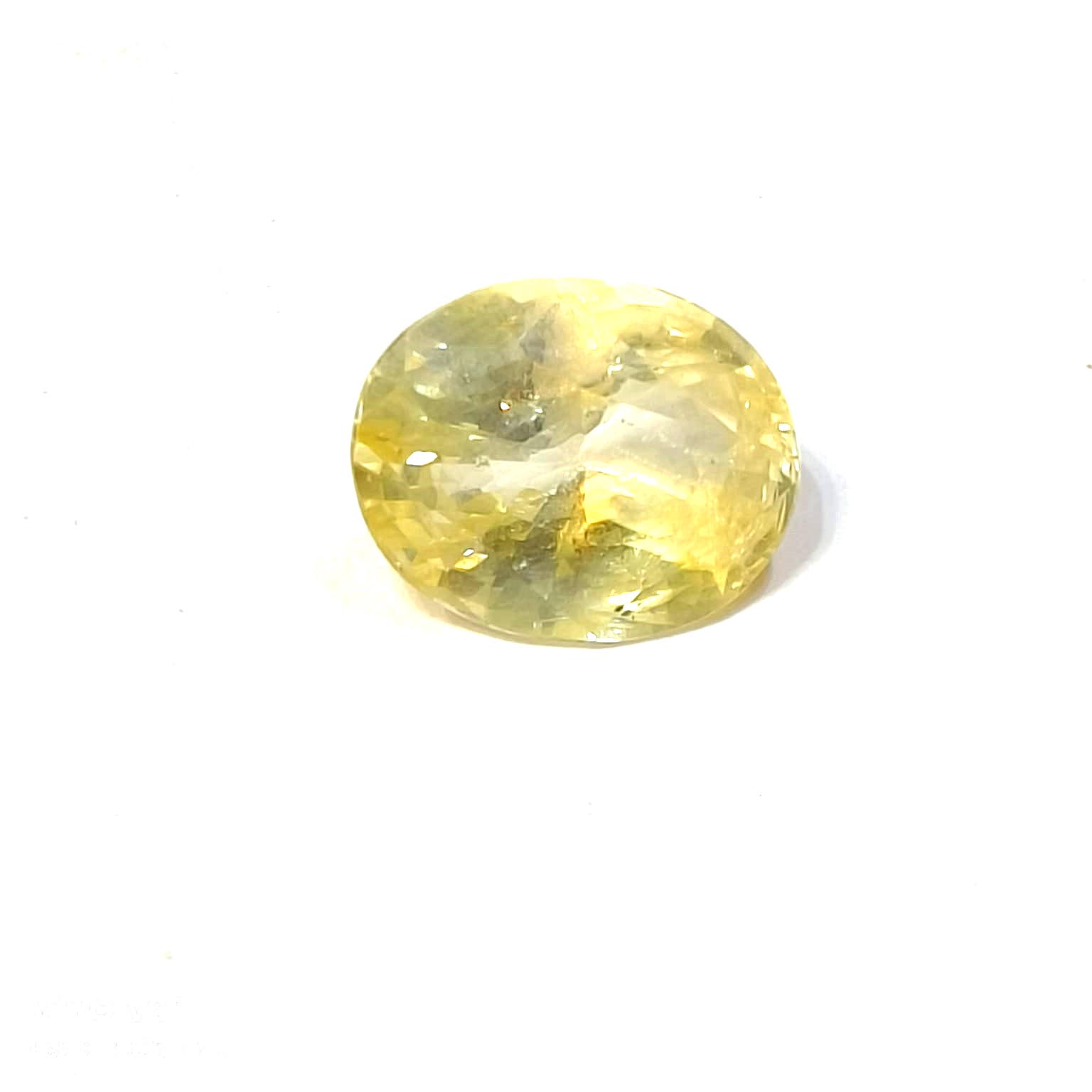 Yellow natural sapphire