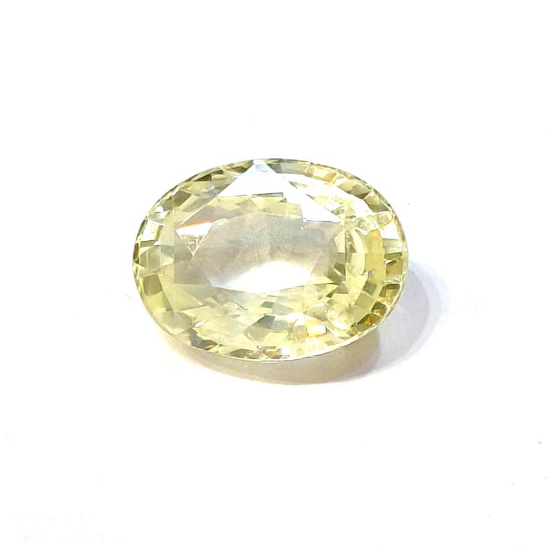 Yellow natural sapphire