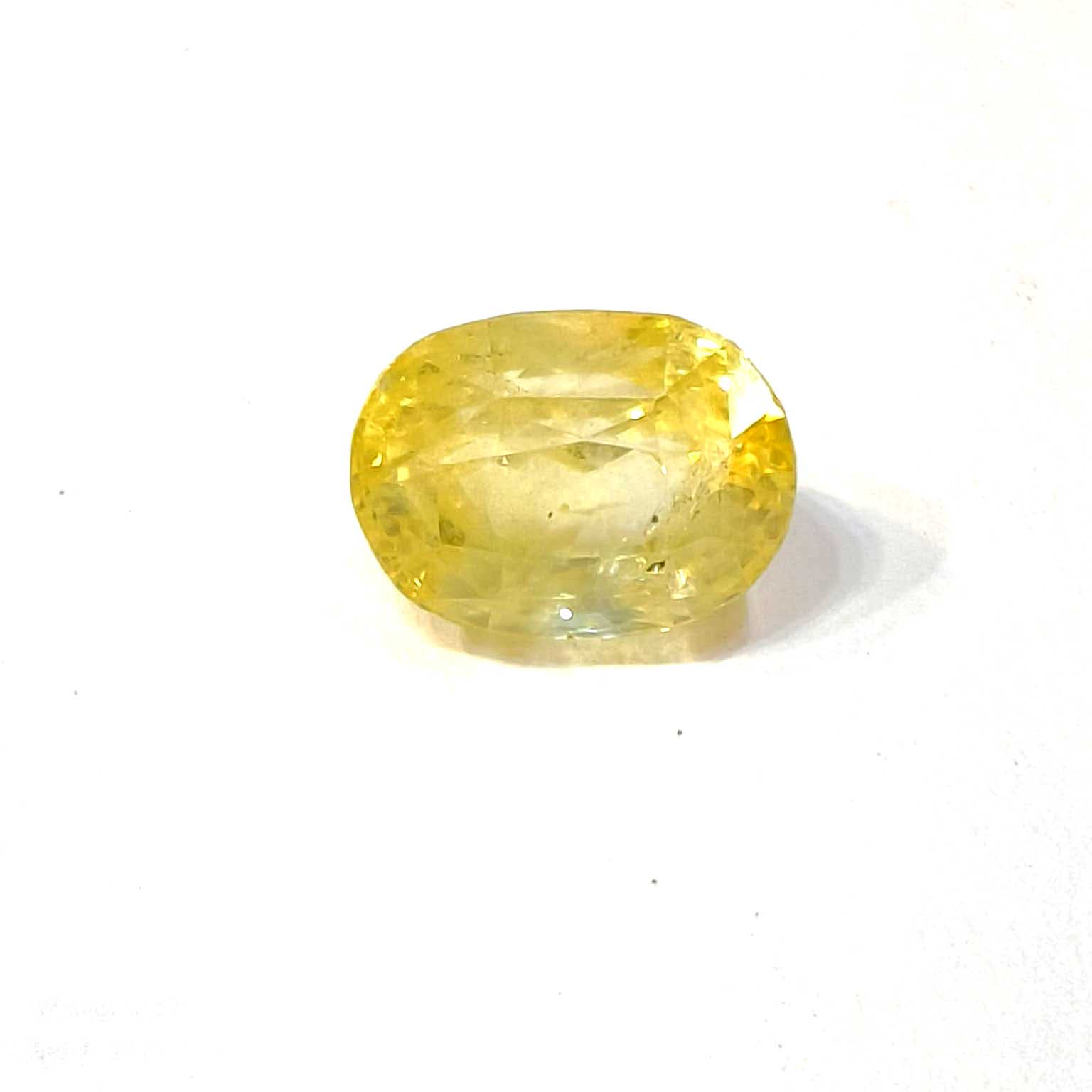 Yellow natural sapphire