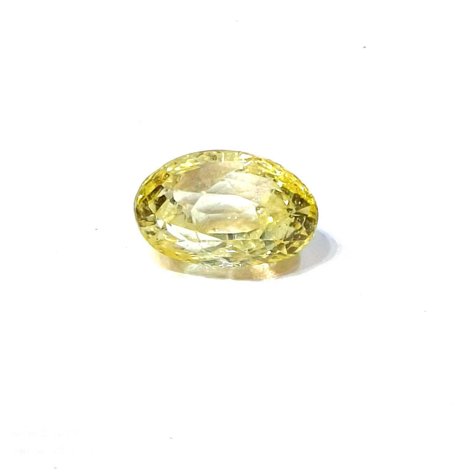 Yellow natural sapphire