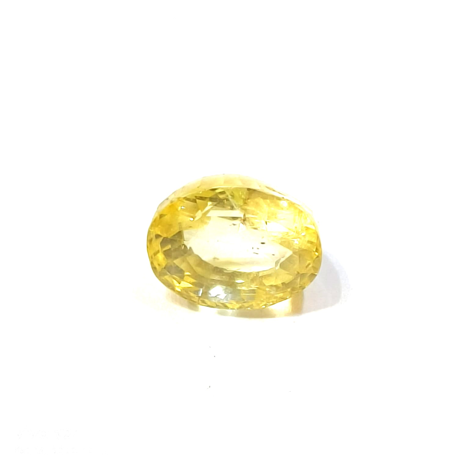 Yellow natural sapphire