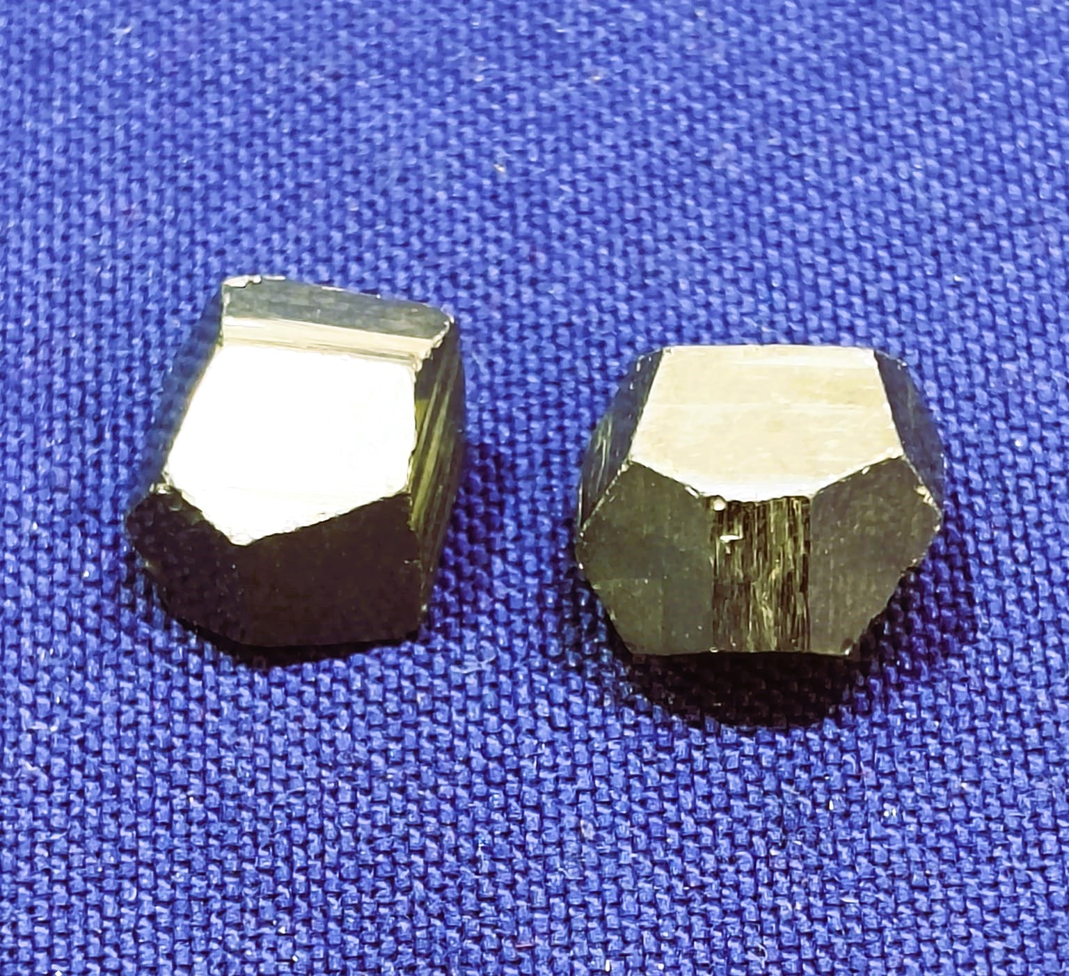 Pyrite cut stone